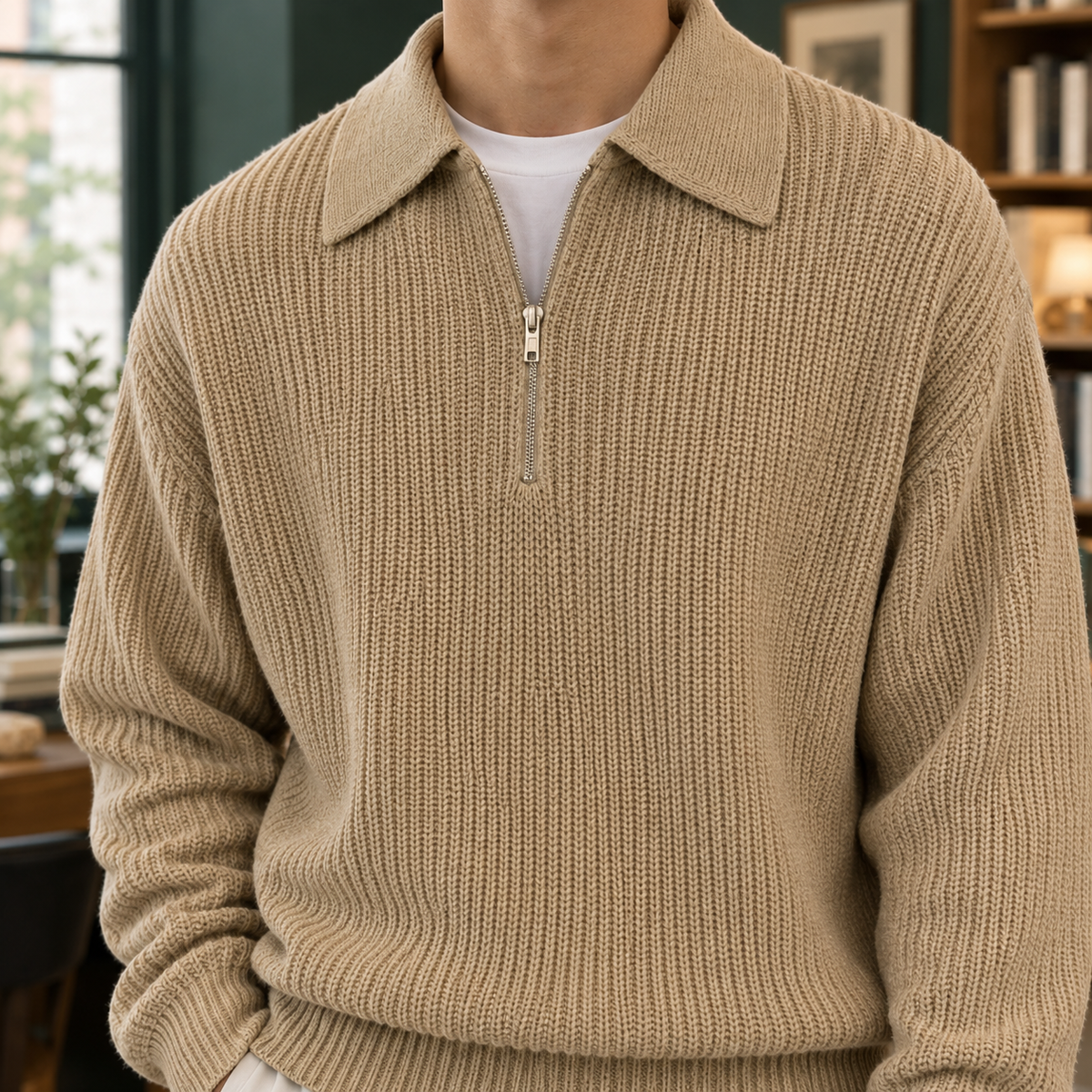 Pullover Herren Relaxed Fit Freizeit & Übergangszeit