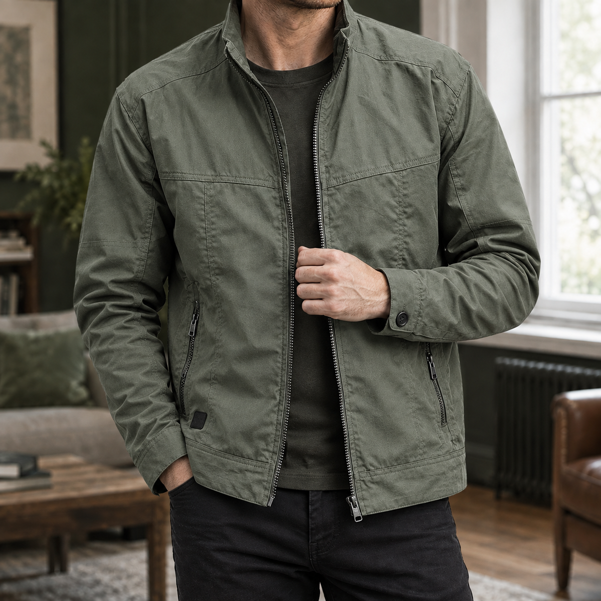 Utility-Jacke Herren Regular Fit Freizeit & Reisen