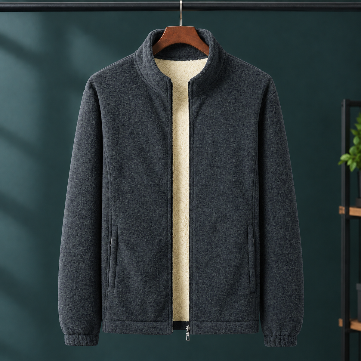 Fleecejacke Herren Regular Fit Freizeit