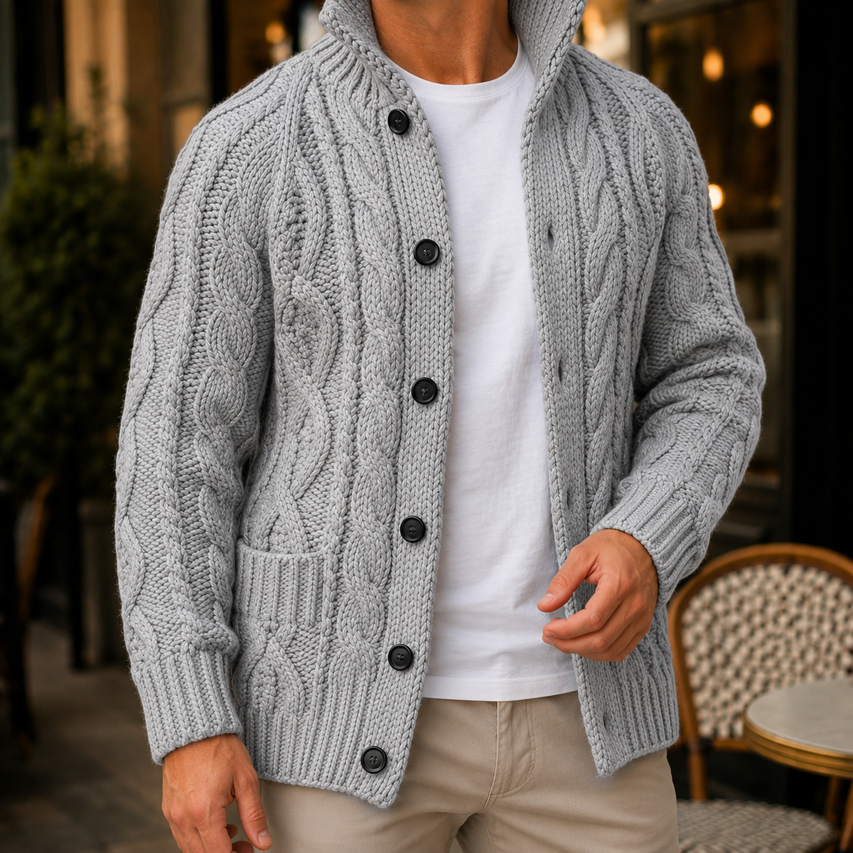 Pullover Herren Locker Freizeit Herbst & Winter
