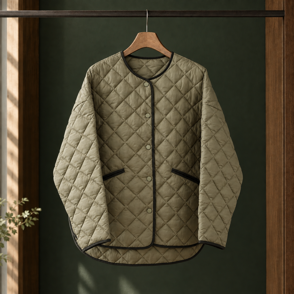 Steppjacke Damen Relaxed Fit Casual Übergangszeit