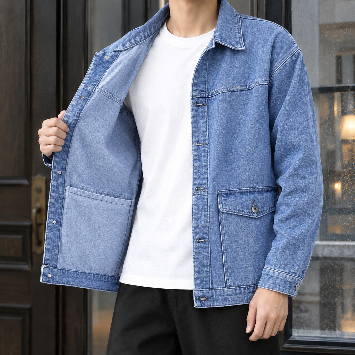 Overshirt Herren Relaxed Fit Casual Frühjahr & Sommer