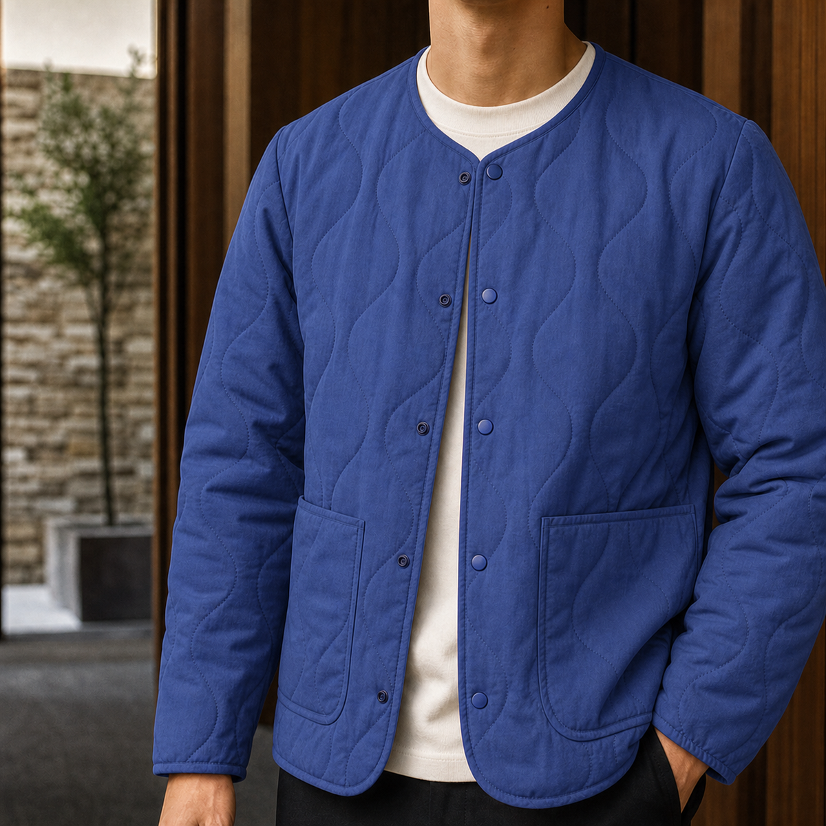Steppjacke Herren Regular Fit Freizeit & Übergangszeit