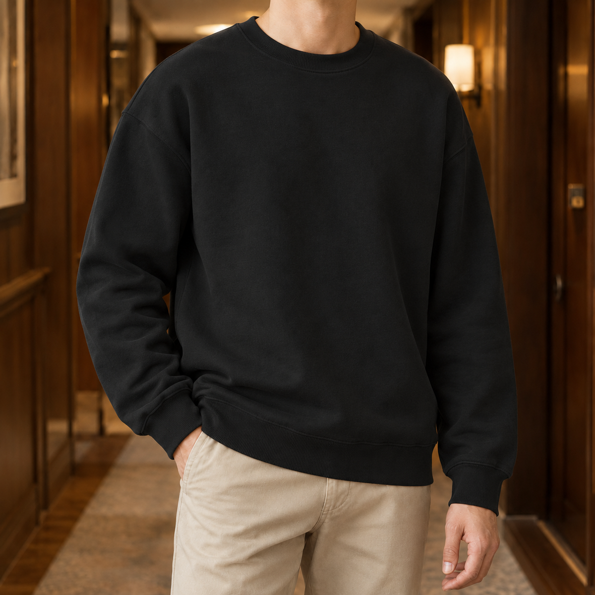 Sweatshirt Herren Relaxed Casual