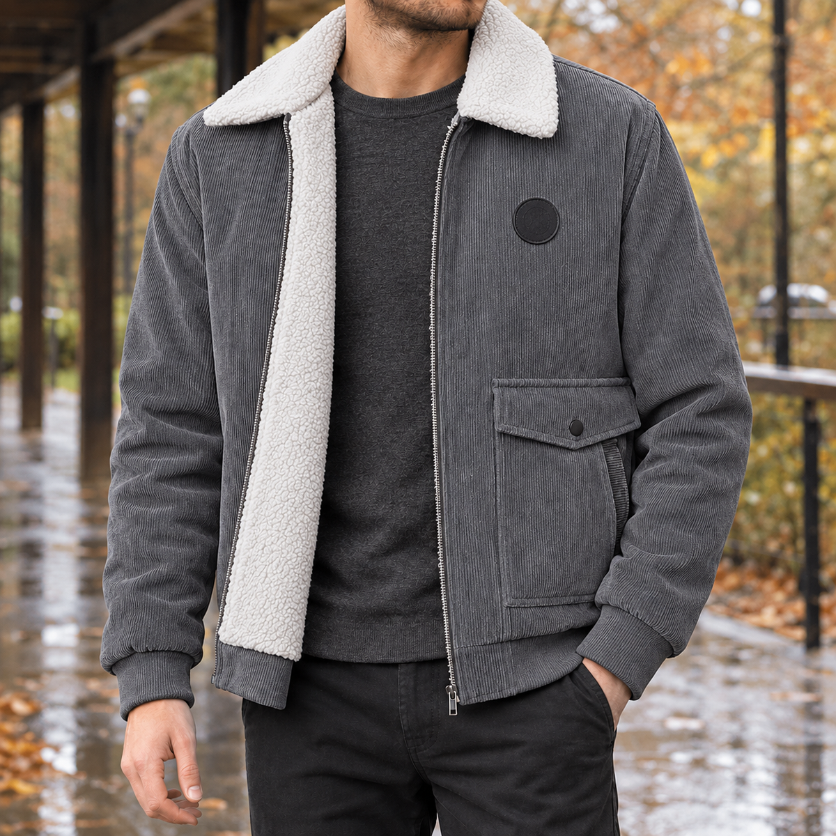 Jacke Damen Relaxed Fit Casual Winter gefüttert