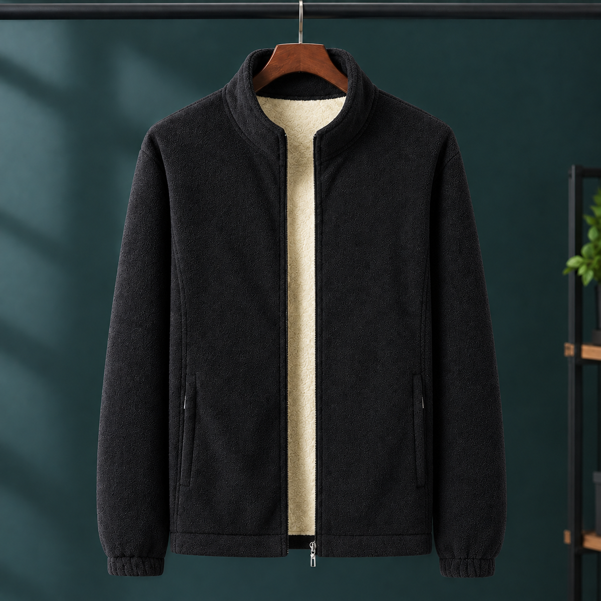 Fleecejacke Herren Regular Fit Freizeit