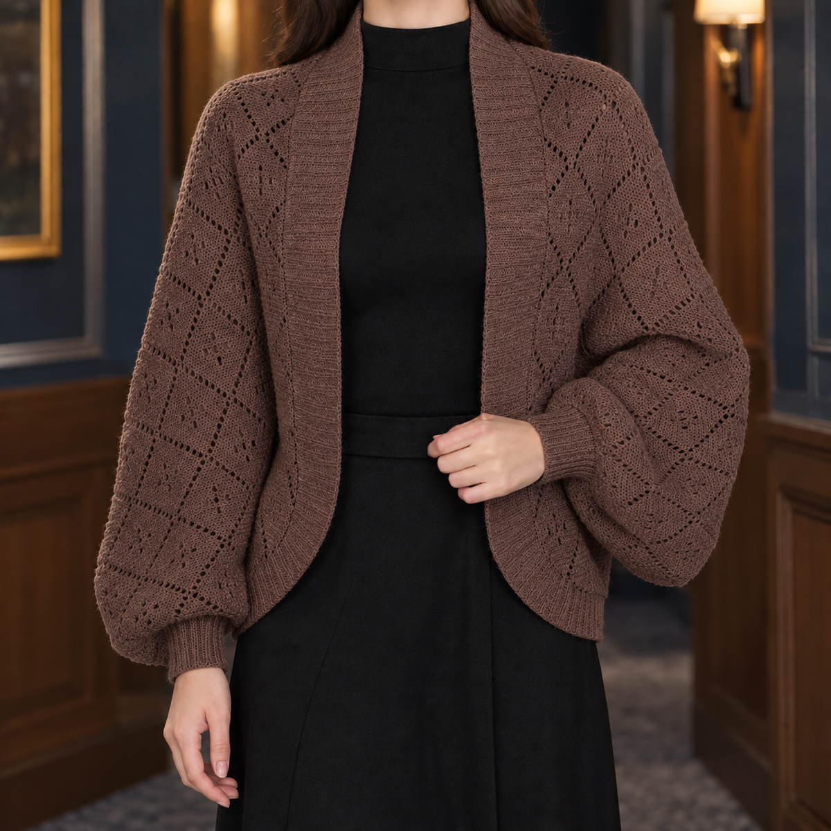 Offene Strickjacke Damen Relaxed Fit Freizeit