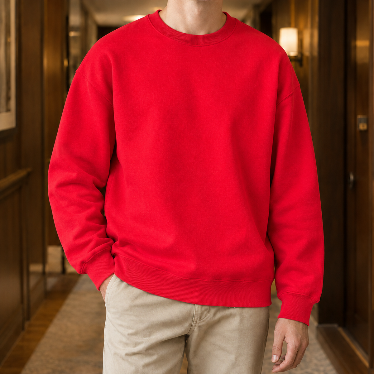 Sweatshirt Herren Relaxed Casual