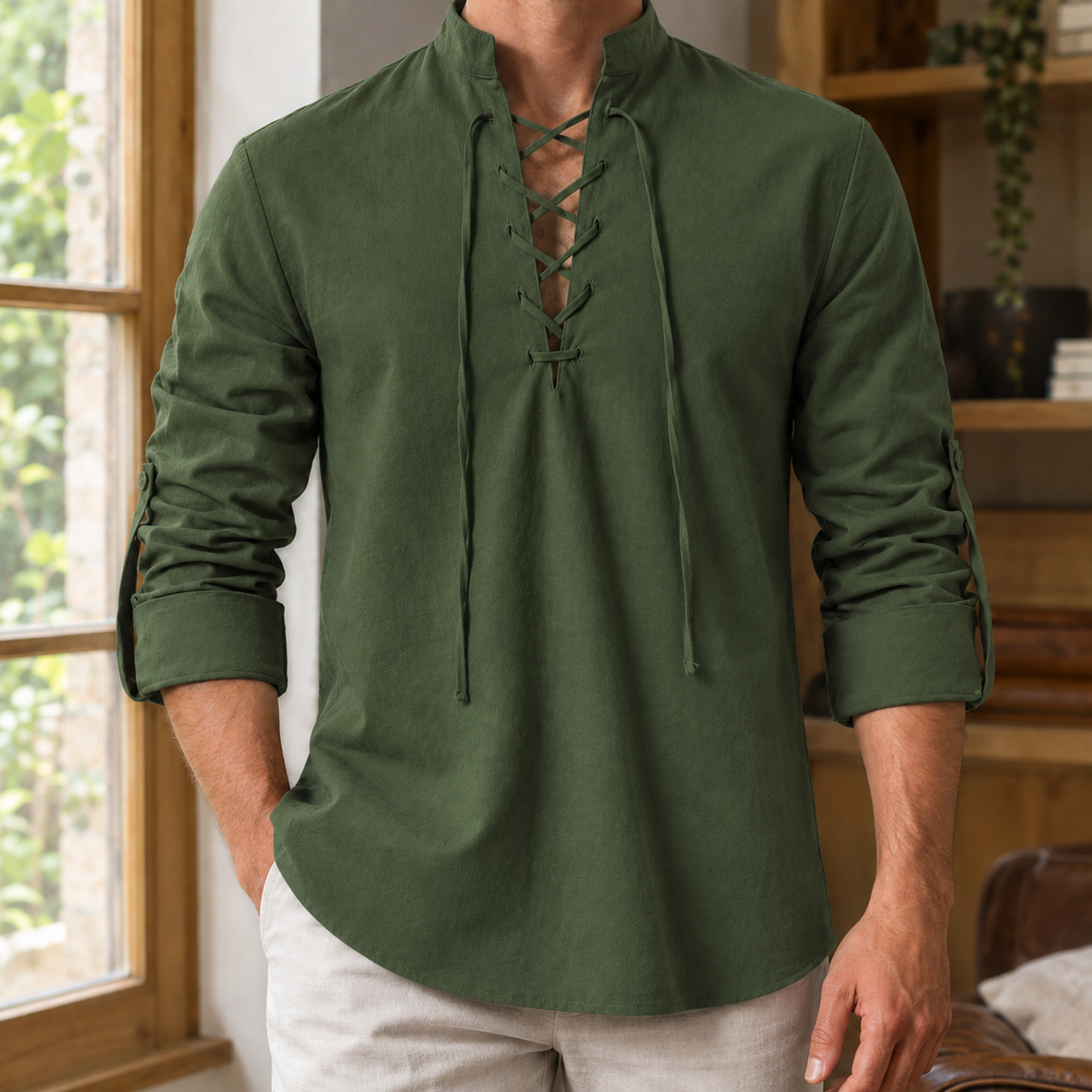 Hemd Herren Relaxed Fit Freizeit & Urlaub