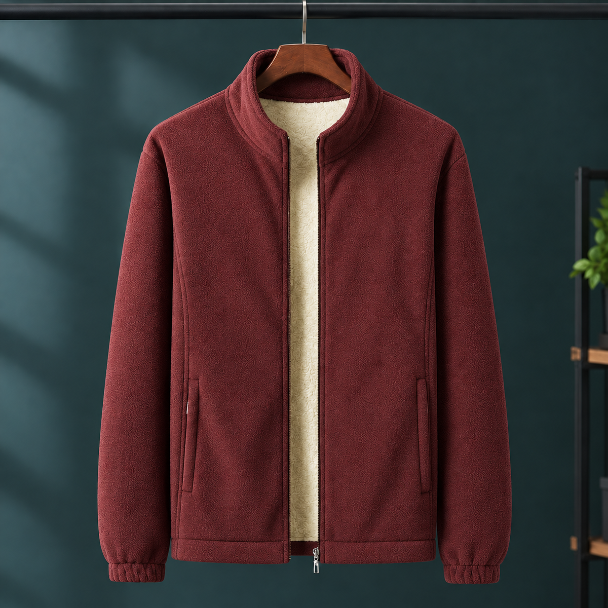 Fleecejacke Herren Regular Fit Freizeit