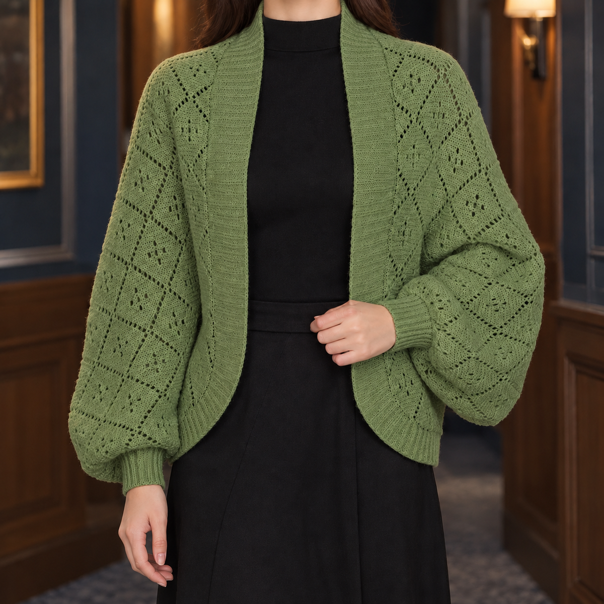 Offene Strickjacke Damen Relaxed Fit Freizeit
