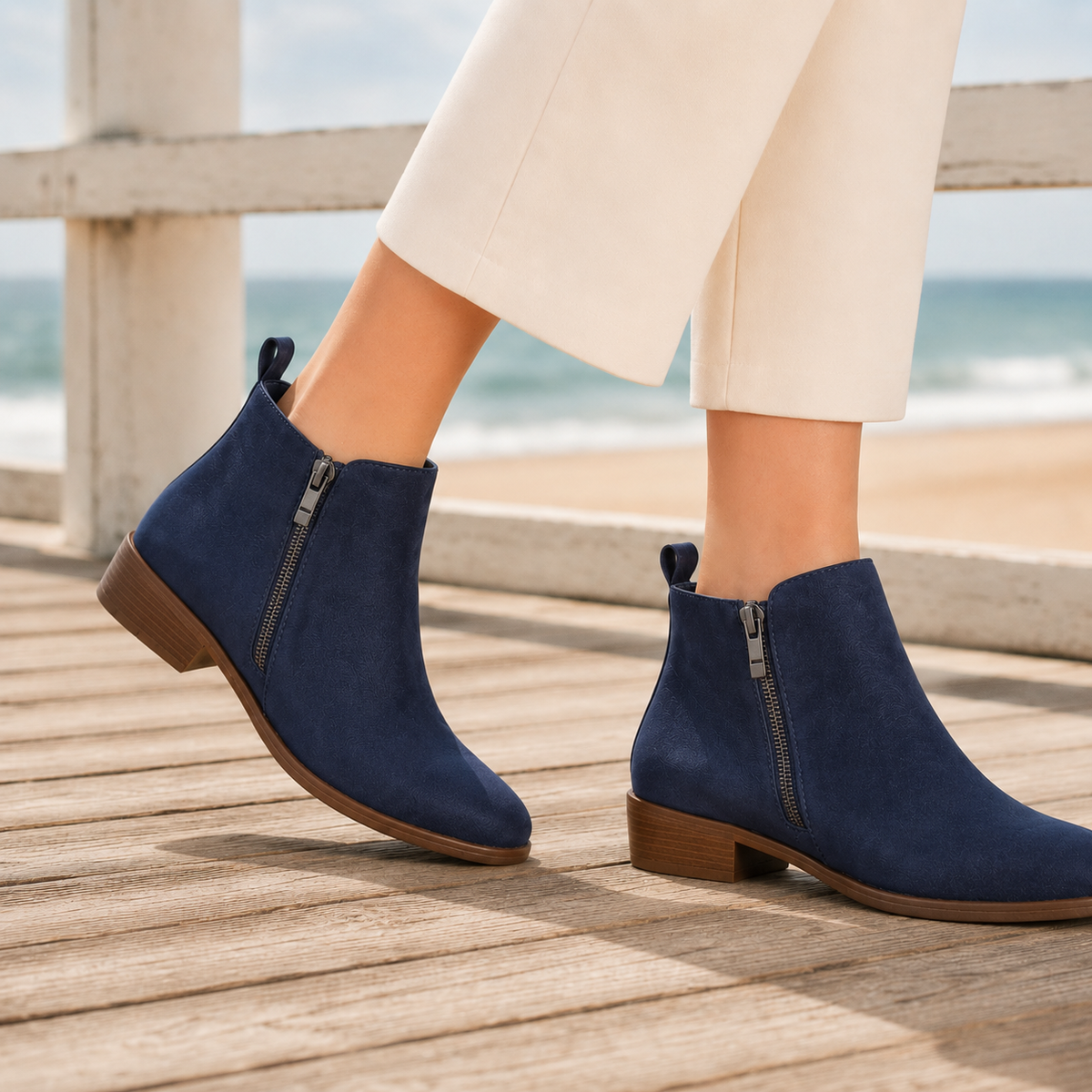 Stiefeletten Damen Bequem Unterstützend Alltag