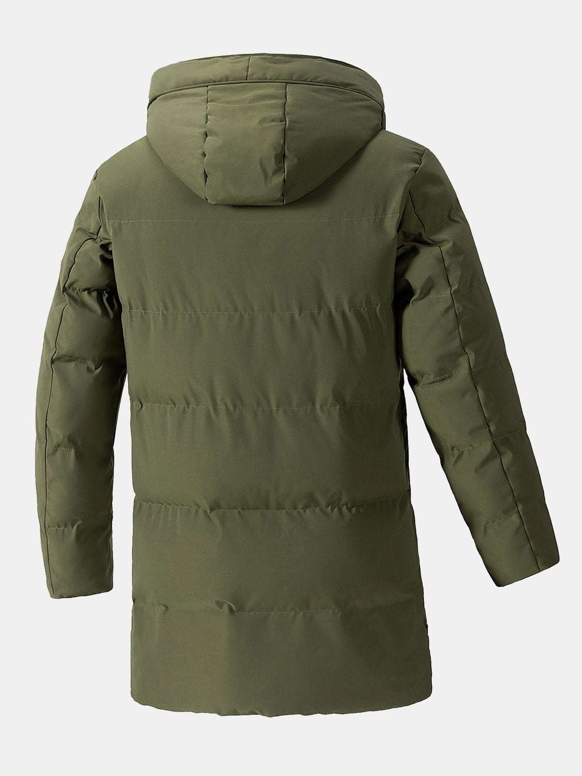 Herren Pufferparka Regular Fit Winter Freizeit mit Kapuze und Taschen