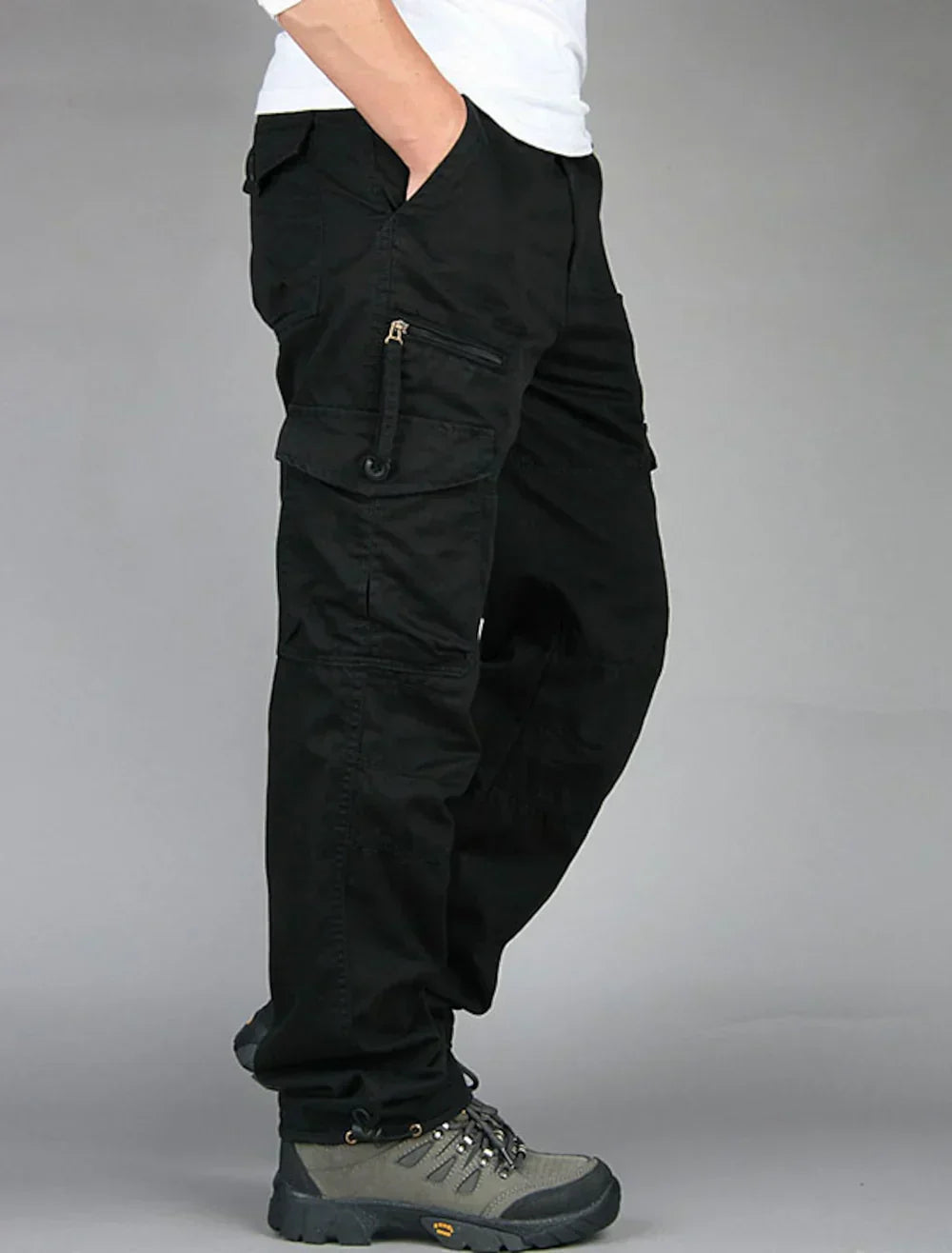 Cargohose Herren Baggy Freizeit Regular Fit