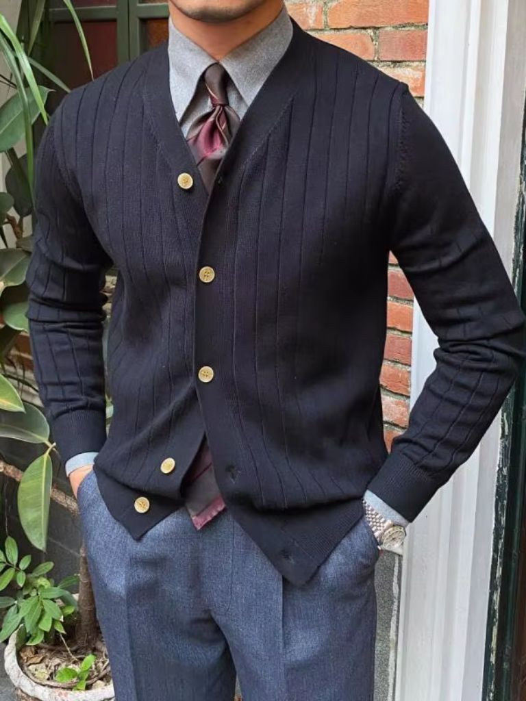 Cross & Crown Knit Casual Cardigan