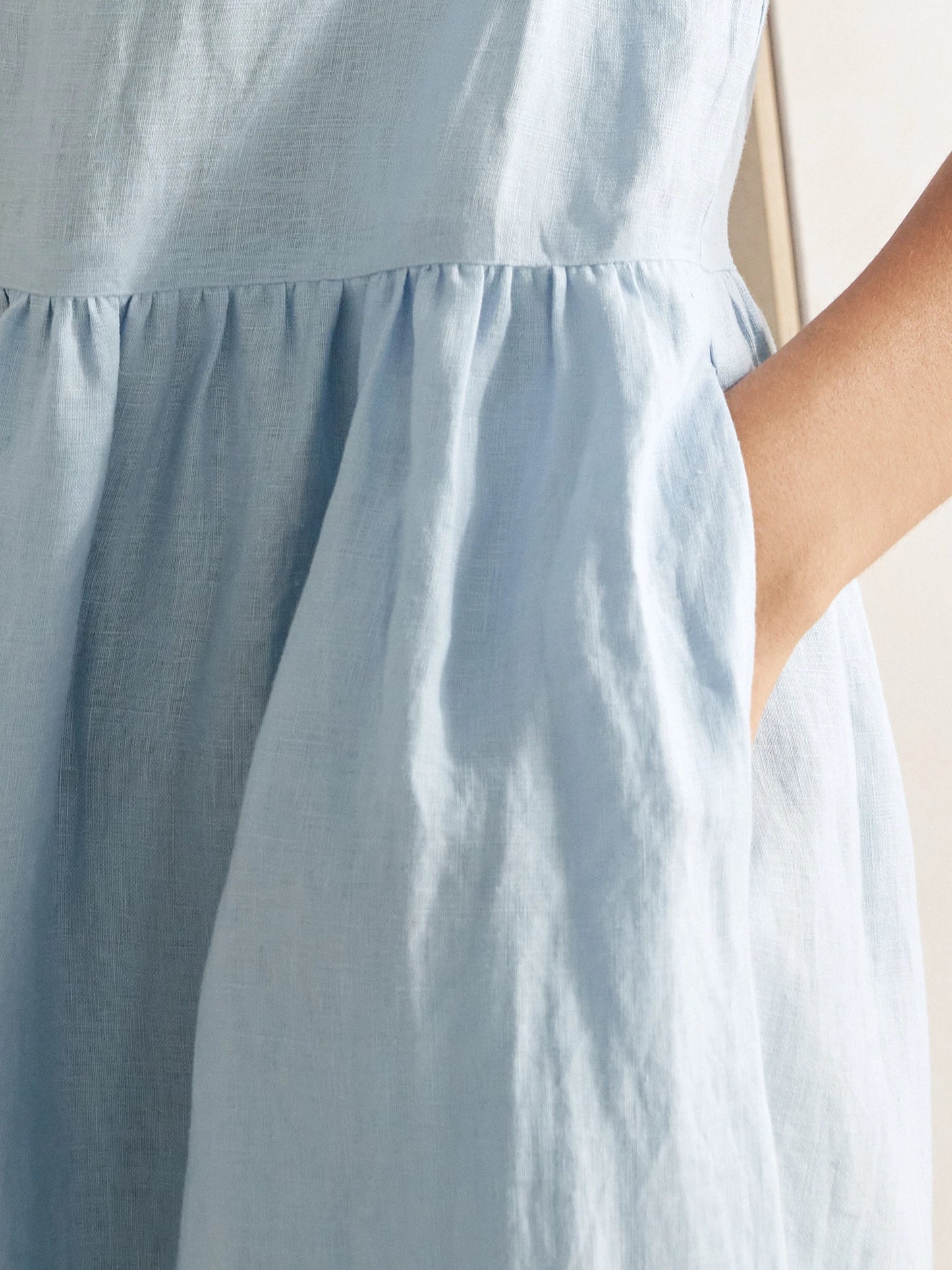 Adele | Midikleid Damen A-Linie Kurzarm Casual