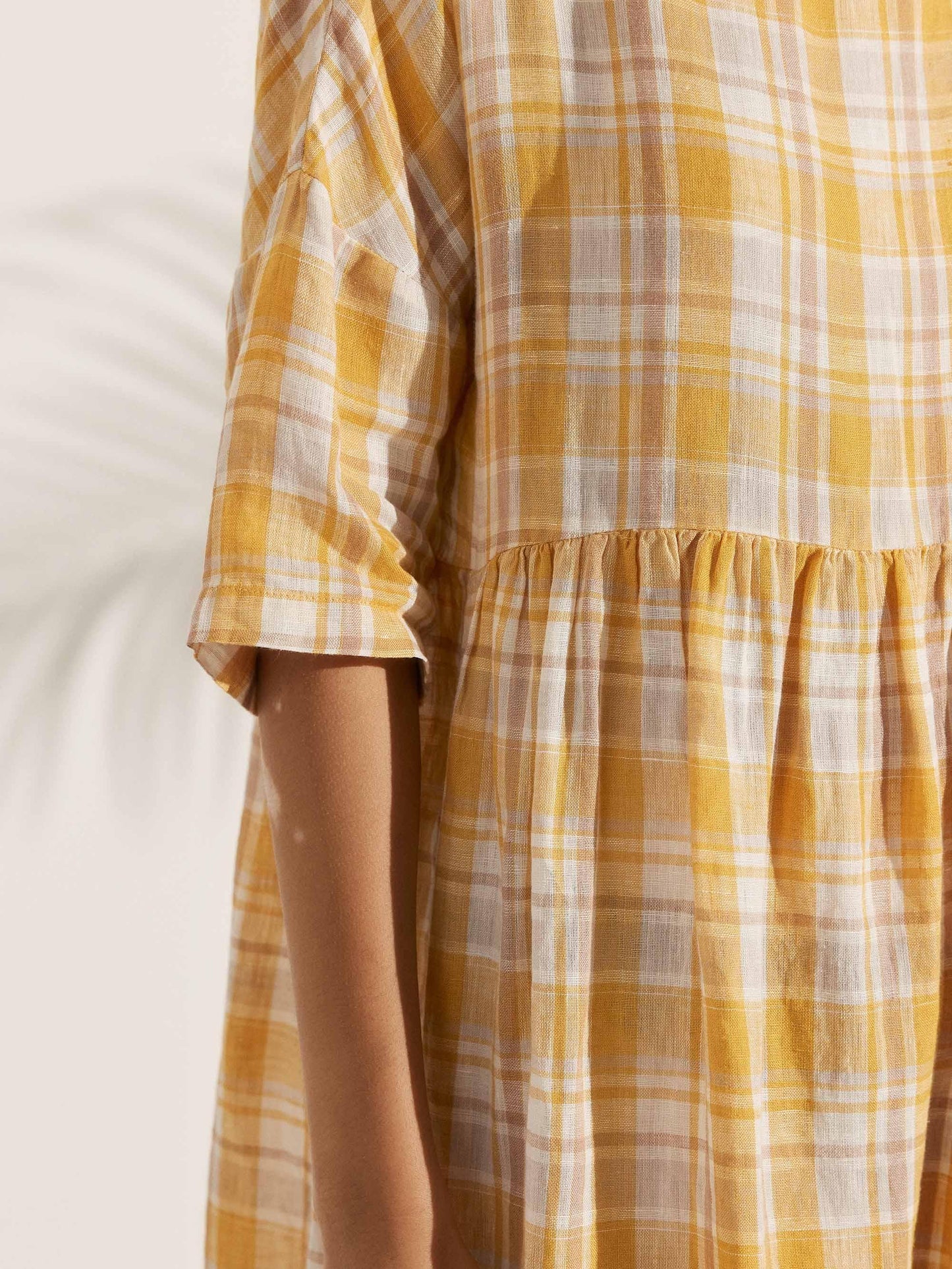 Adele | Midikleid Damen A-Linie Kurzarm Casual