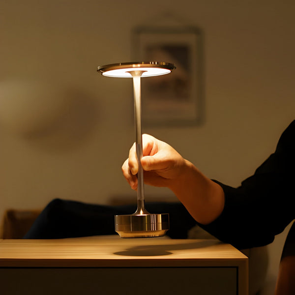 Kabellose Tischlampe Modern Wohnzimmer Beleuchtung Akku