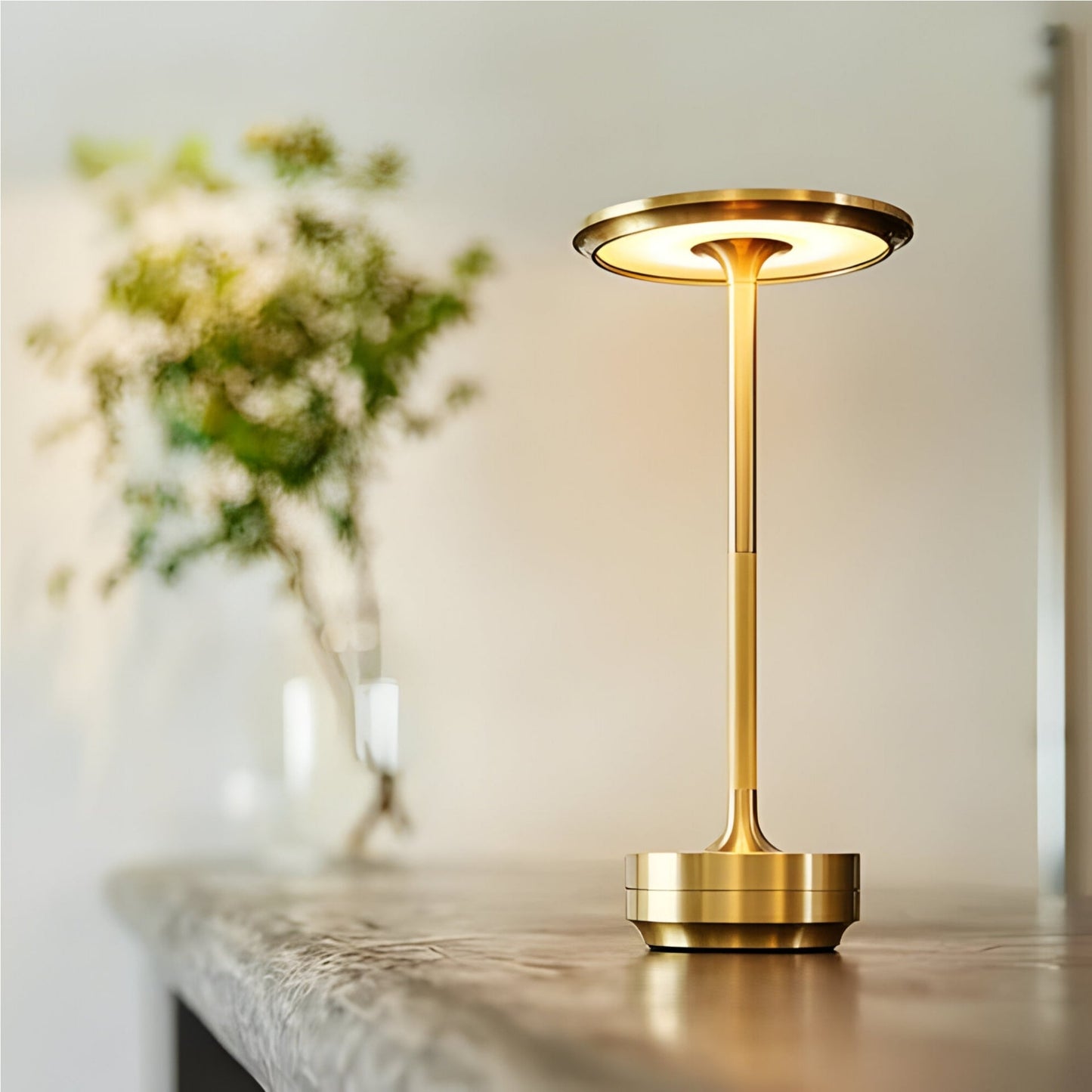 Kabellose Tischlampe Modern Wohnzimmer Beleuchtung Akku