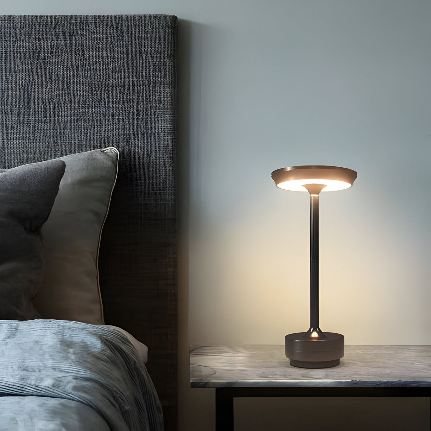 Kabellose Tischlampe Modern Wohnzimmer Beleuchtung Akku