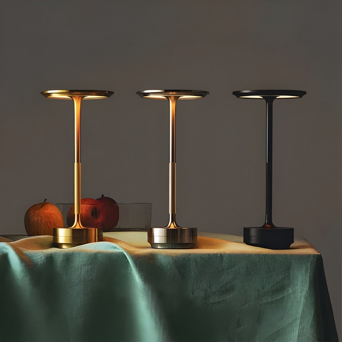 Kabellose Tischlampe Modern Wohnzimmer Beleuchtung Akku