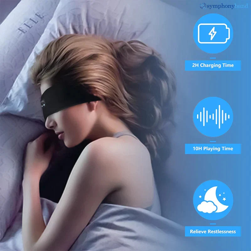 Schlafkopfhörer Unisex Bluetooth Stirnband Flache Lautsprecher