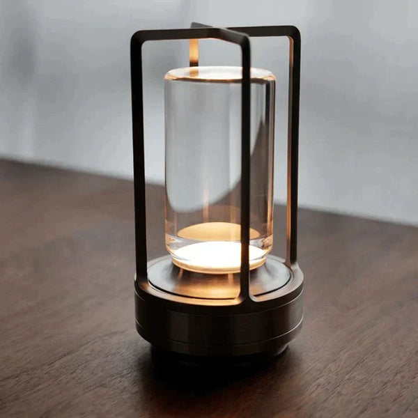 Tischlampe Kristall Modern Deko Wohnzimmer USB Ladefunktion