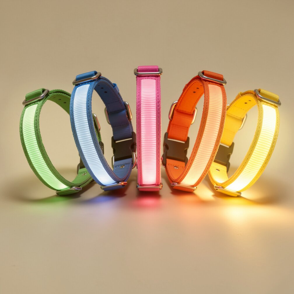 LED Hundehalsband Leuchthalsband Hunde Sicherheit Outdoor
