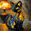 Katzenlampe Farbwechsel Tischleuchte aus Glas