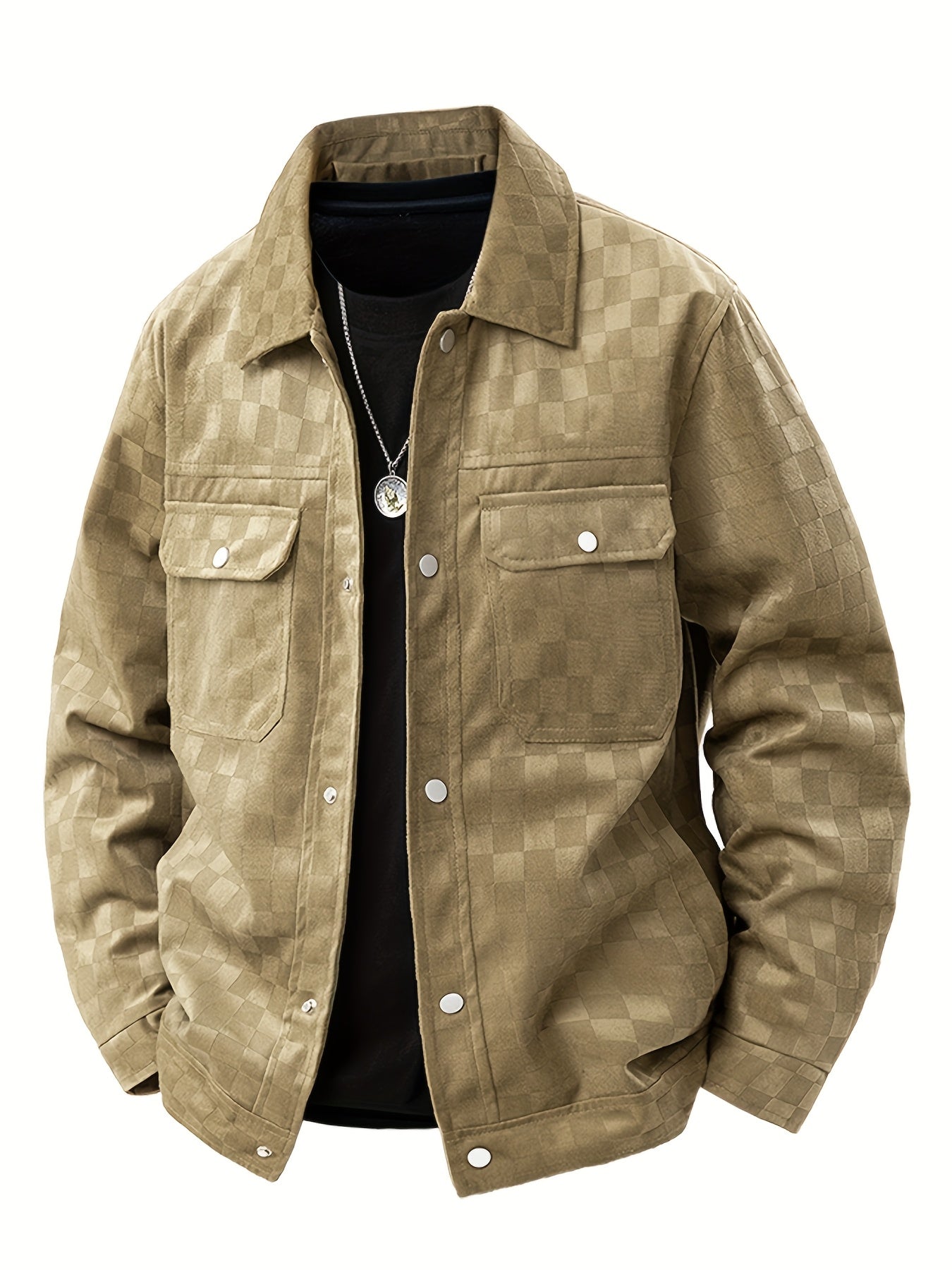 Mavrick Karierte Wildlederjacke