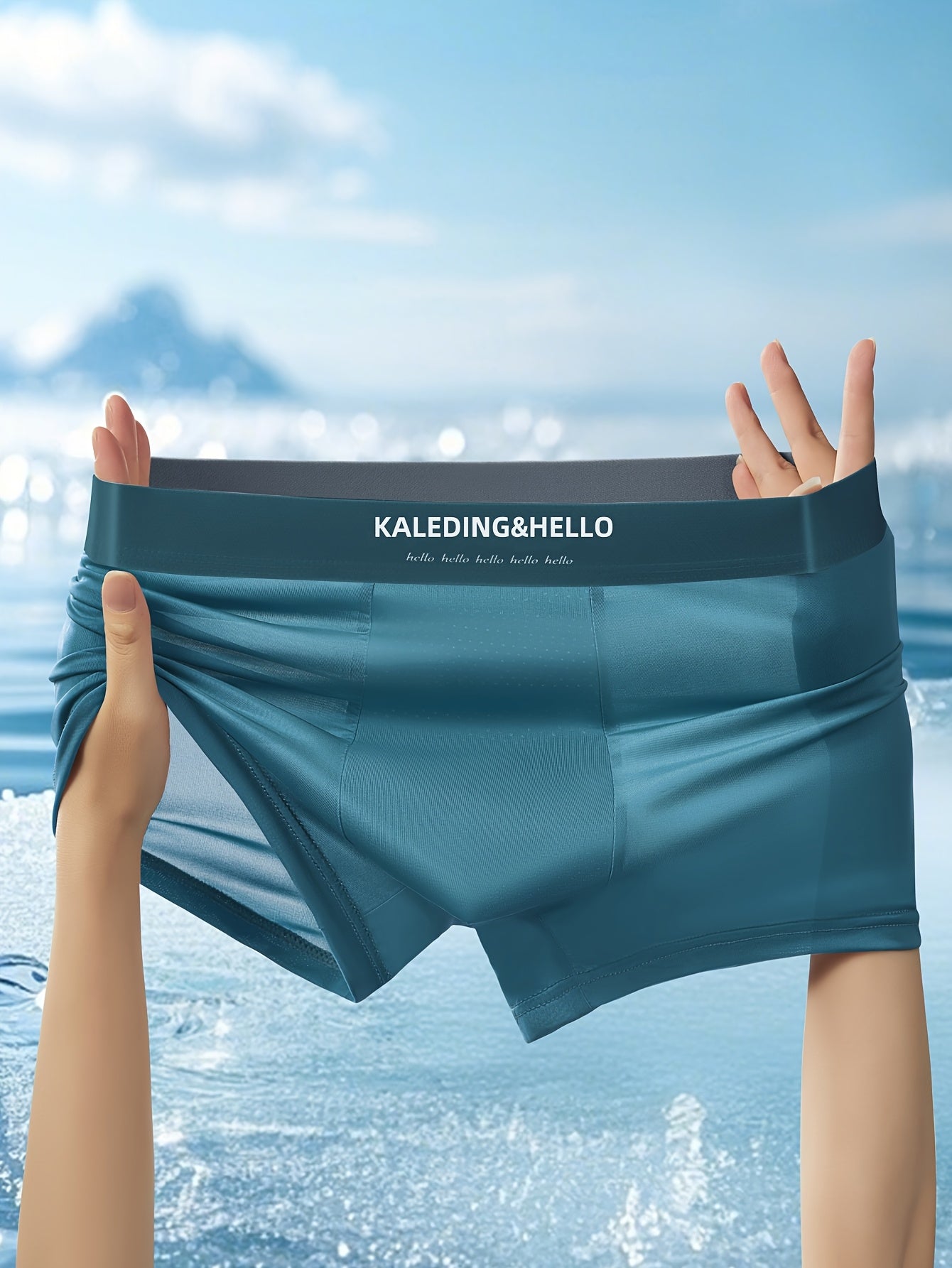 Seidenunterwäsche Herren – Weiches 3er Set aus Ice-Seide | Seiden Boxershorts & Unterwäsche Set Herren