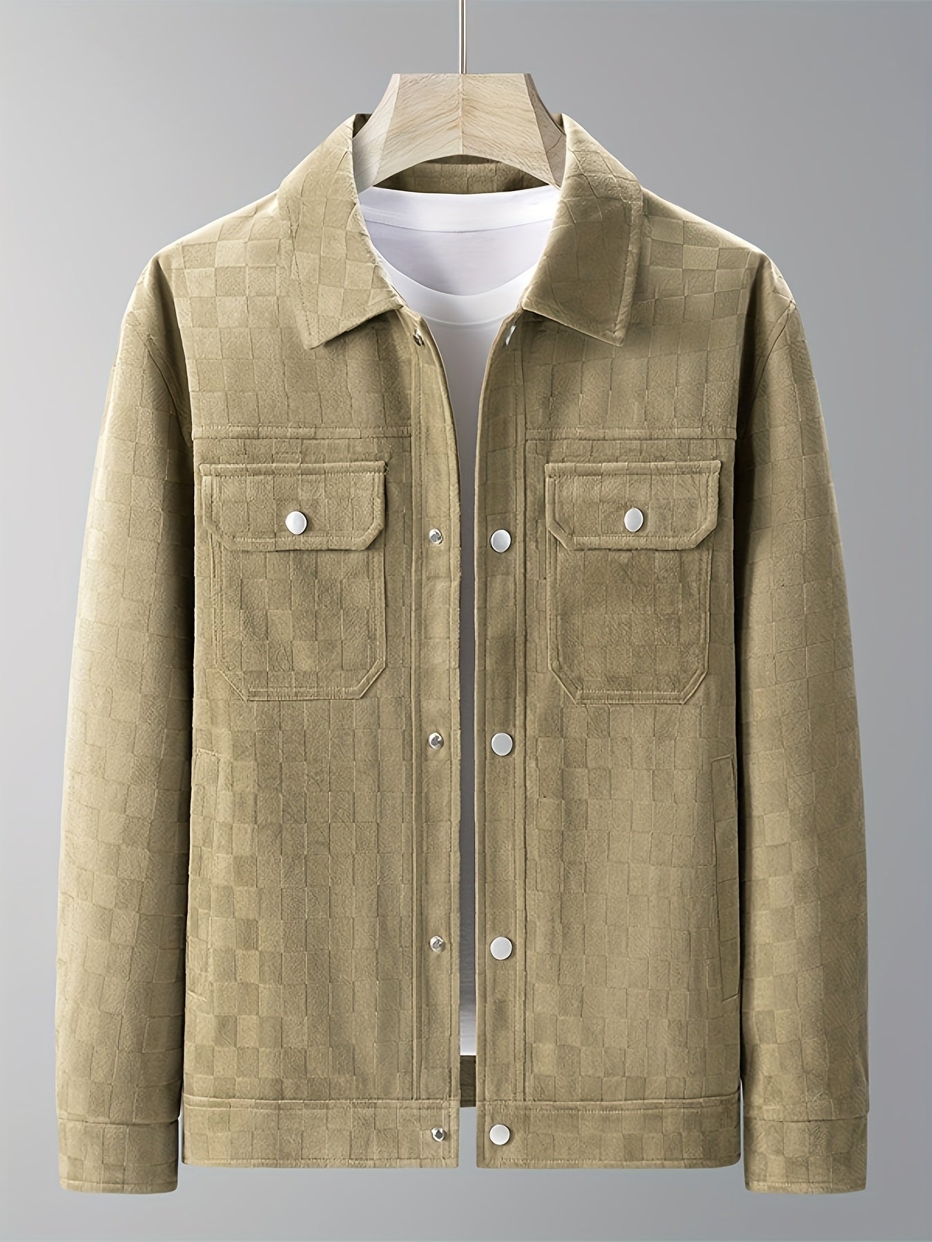 Mavrick Karierte Wildlederjacke