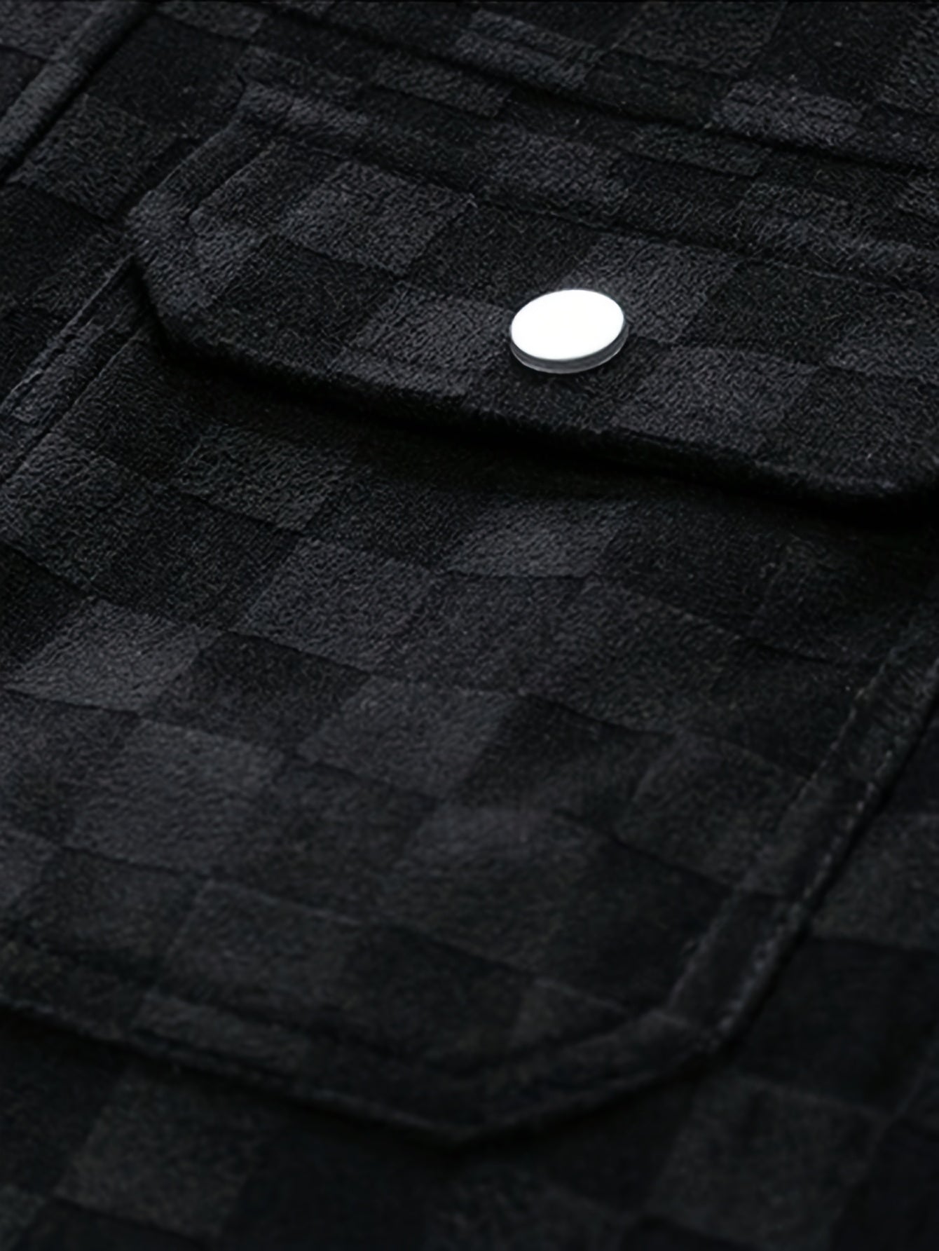 Mavrick Karierte Wildlederjacke