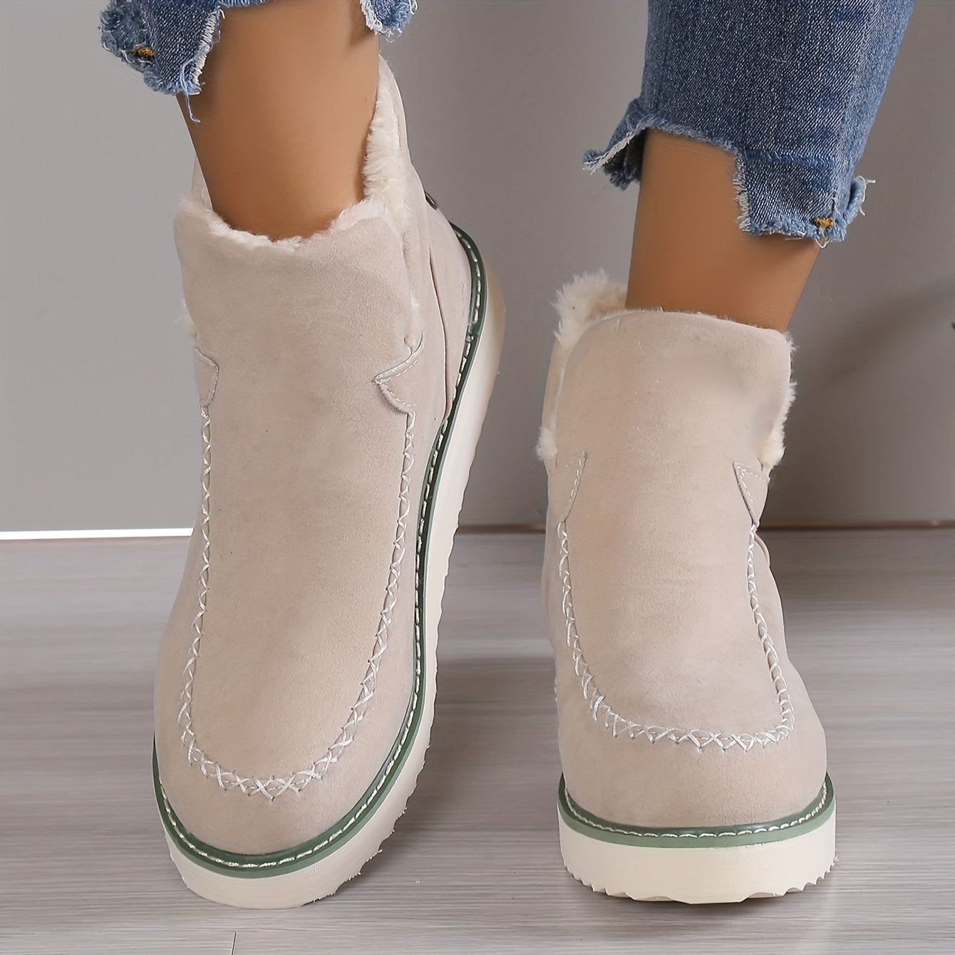 Damen Winter-Stiefeletten zum Reinschlüpfen