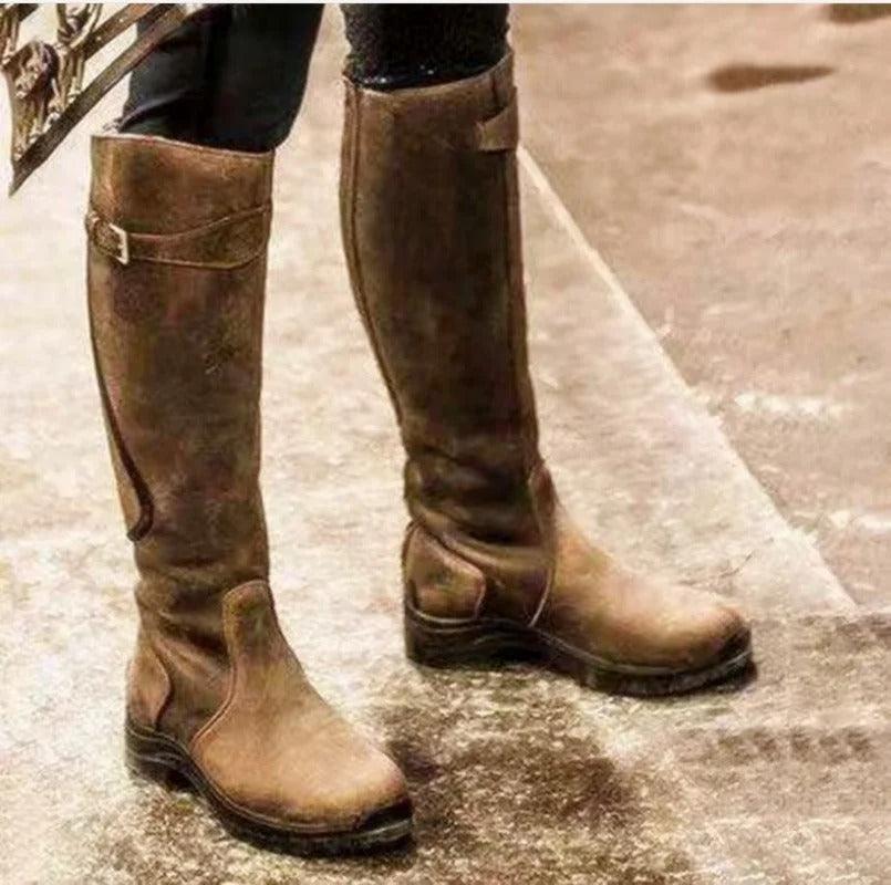 Maeve | Bottes d'équitation en cuir imperméable