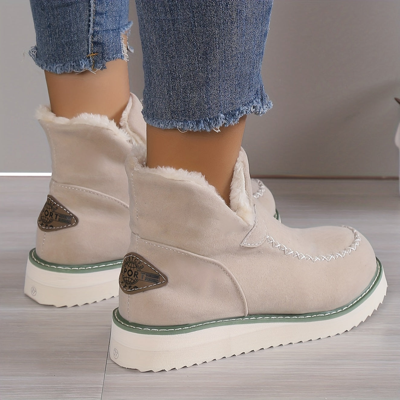 Damen Winter-Stiefeletten zum Reinschlüpfen