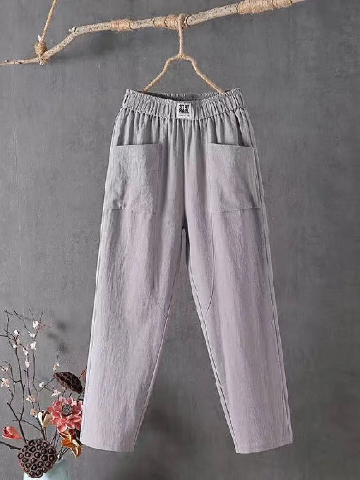 Stoffhose Damen Relaxed Fit Freizeit Frühling & Sommer