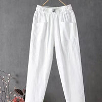 Stoffhose Damen Relaxed Fit Freizeit Frühling & Sommer