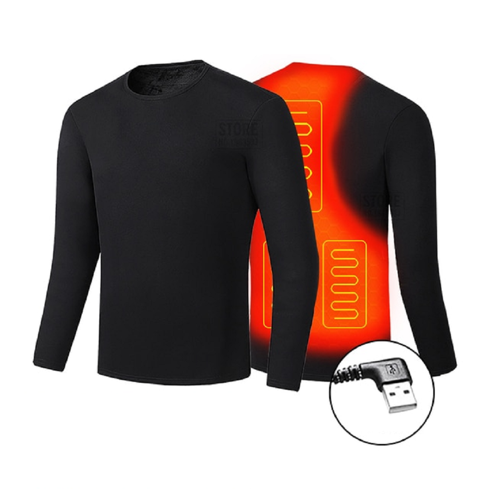 Thermounterwäsche Damen Herren Unisex USB Beheizt Flache Nähte Outdoor Winter