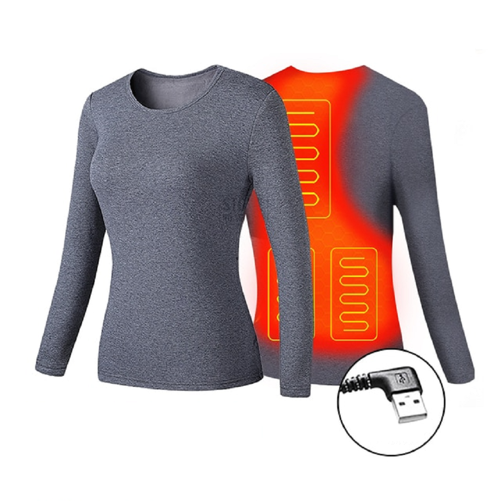 Thermounterwäsche Damen Herren Unisex USB Beheizt Flache Nähte Outdoor Winter