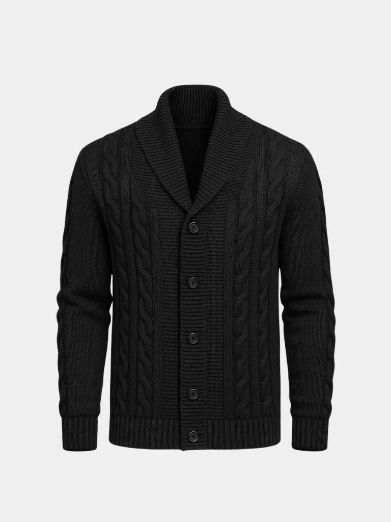 Stylischer Herren-Strickcardigan - Cross & Crown