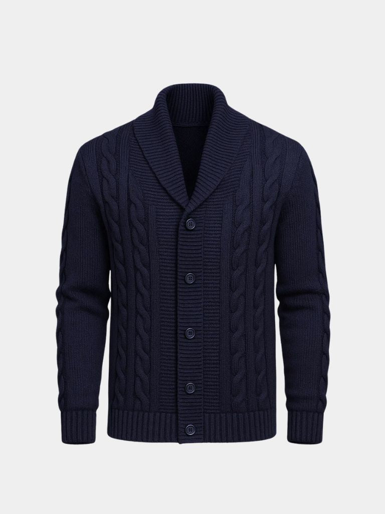 Stylischer Herren-Strickcardigan - Cross & Crown