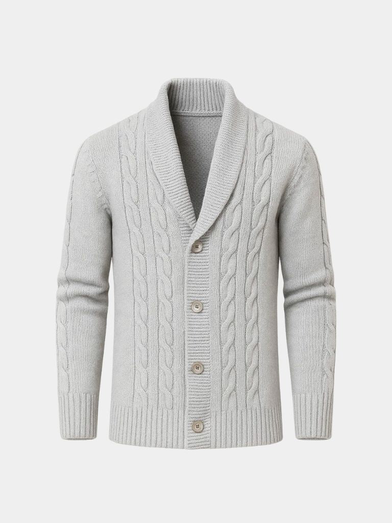 Stylischer Herren-Strickcardigan - Cross & Crown