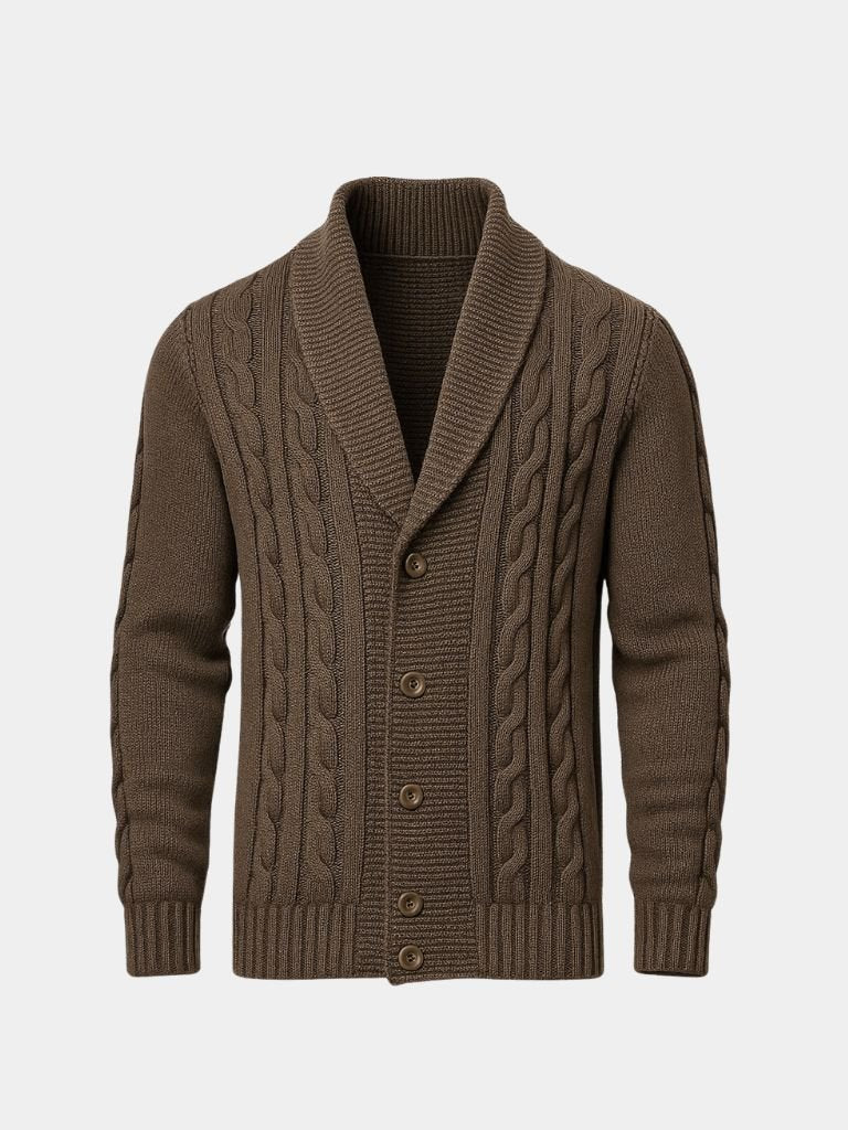 Stylischer Herren-Strickcardigan - Cross & Crown