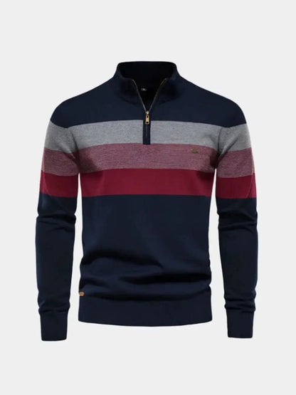 Minimalistischer Hochkragenpullover - Cross & Crown