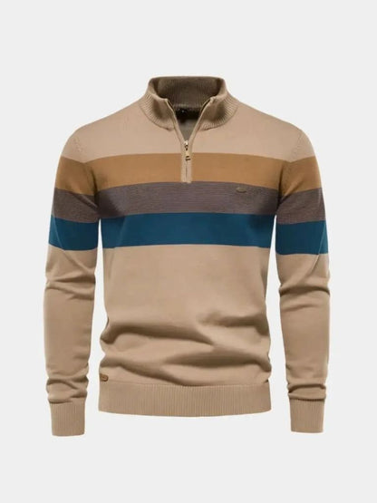 Minimalistischer Hochkragenpullover - Cross & Crown