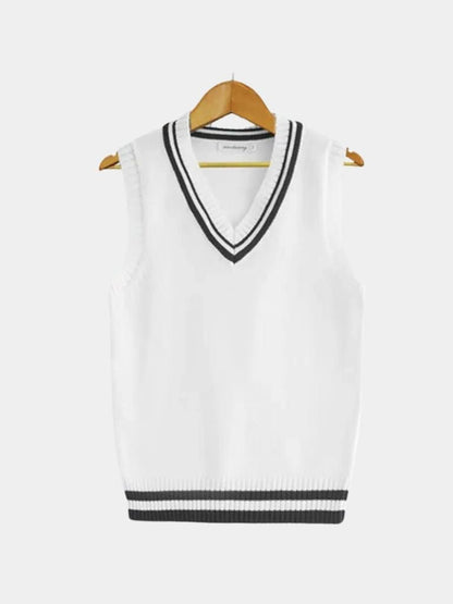 Cross & Crown Classic Strickweste - Old Money Collection