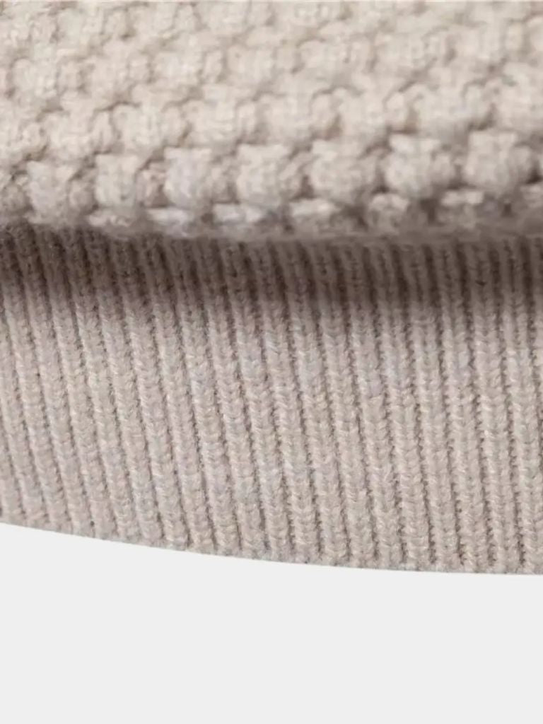 Textured Pullover - Old Money Collection by Cross & Crown