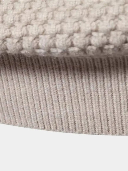 Textured Pullover - Old Money Collection by Cross & Crown