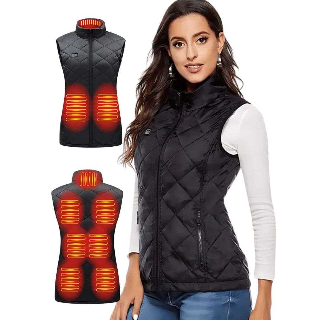 Beheizte Thermo Weste Damen Leicht 3 Heizstufen Outdoor